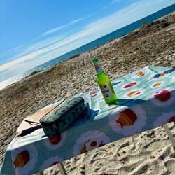 Schularbeiten am Strand