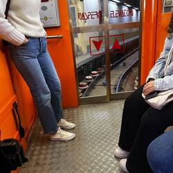 SURPRISE! When you get to the bottom it changes to a rail car