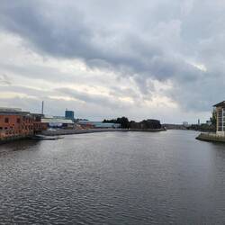 The River Lagan from Belfast east.
