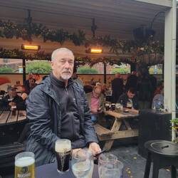 Inside Kelly's bar was crazy so we sat in their beer garden