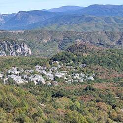 Ganz links sieht man die Schlucht