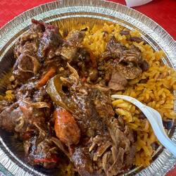 Jerk oxtail from Hot Pot-Jamaican Restaurant in Irvington, NJ
