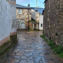 A typical village that we walked through today.