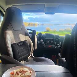 Was für eine Aussicht auf den See
