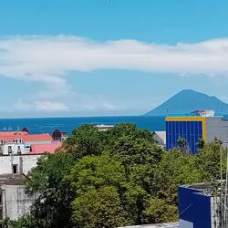 Manado, Blick aus unserem Hotelzimmer