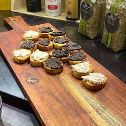 Various tapenades to taste