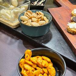 The almonds were superb