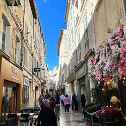 Lovely narrow streets we walked along
