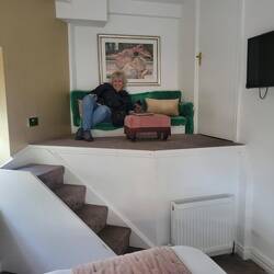 The couch was even too small for me.