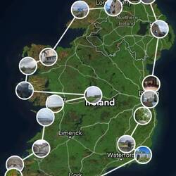 This is an overview of our full trip starting and ending inDublin.