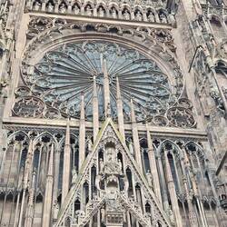 Largest rosary stained glass window in the world.