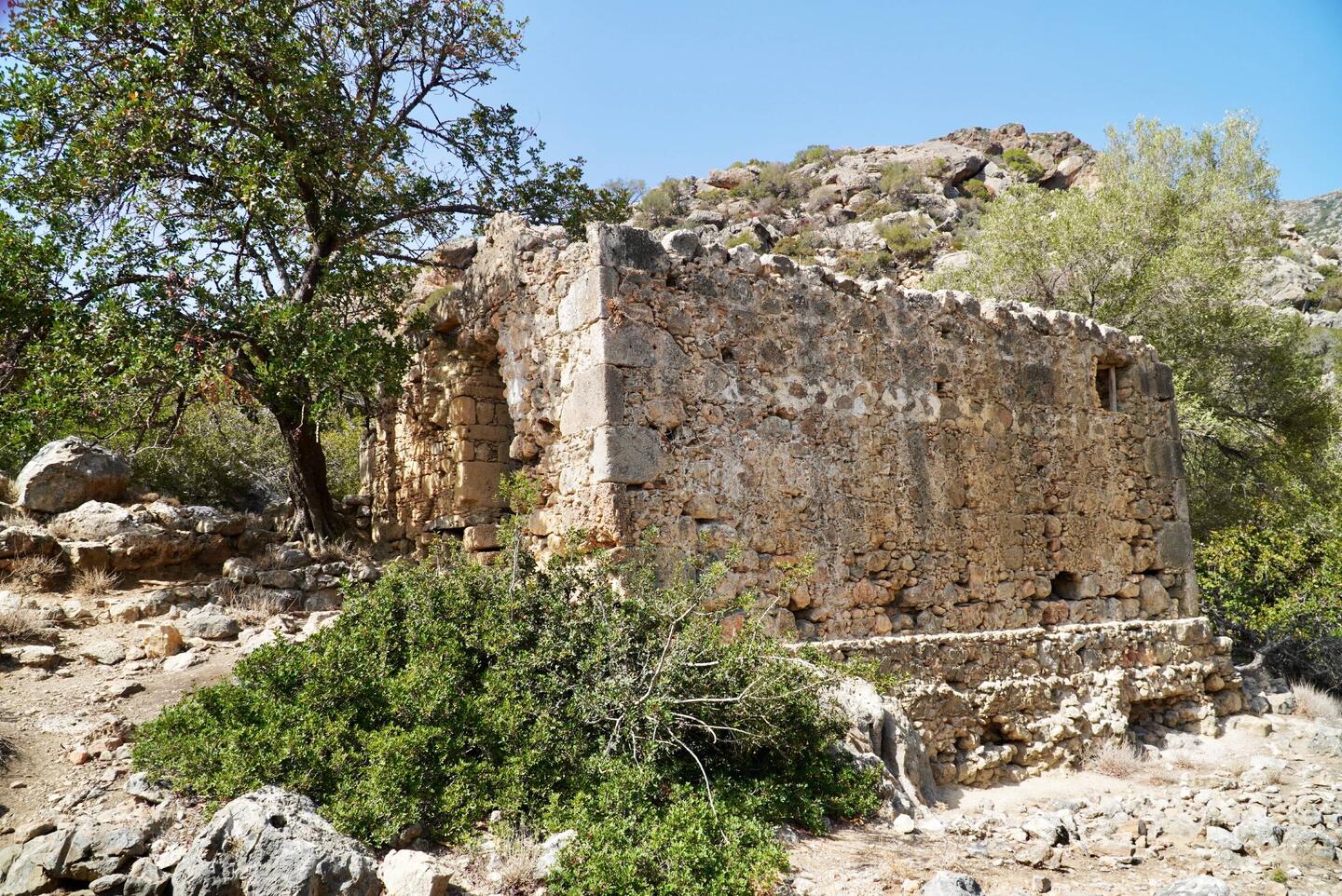 Die Ruinen des Kurortes Lyssos