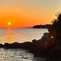 Wie jeden Abend - ein irrer Sonnenuntergang