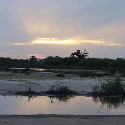 Sonnenaufgang an der Lodge
