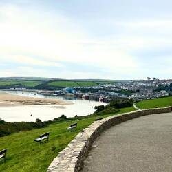 View leaving Padstow on our SW Coast walk