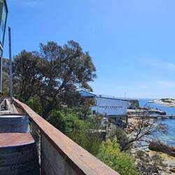 View from lunch looking the other way. Just beautiful.