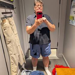 My least favorite activity: trying on new clothes but when they are 60% off, I had to do it.