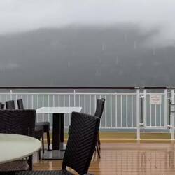 For some reason, I was the only one using the outdoor cafe