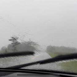 schlechte Sicht auf der Fahrt nach Miami