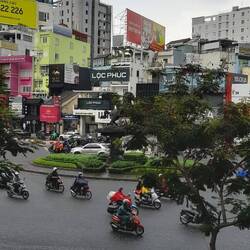 Tượng Đài Phù Đổng Thiên Vương, Aussicht aus dem Frühstückscafé