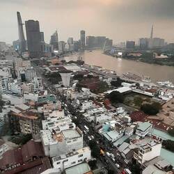 Ausblick aus Lua's Wohnung.