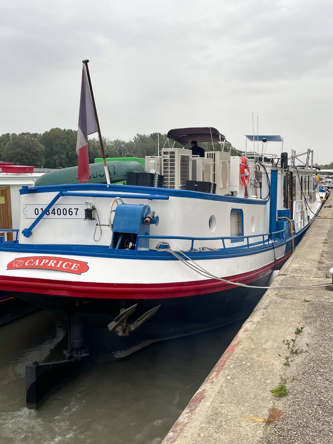 Our barge, the Caprice, home for the next eight days