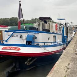 Our barge, the Caprice, home for the next eight days