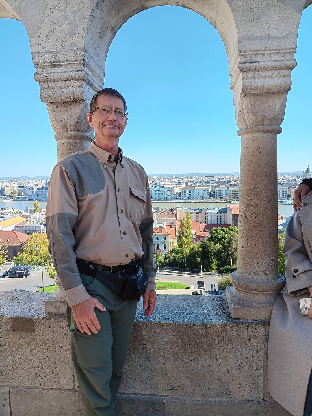 Kirk at the Fishermen's Bastion, Budapest