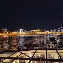 View from the ship on our first night