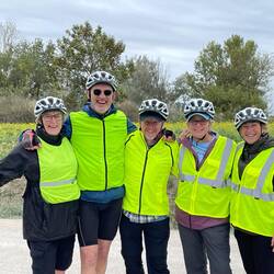 Some of the group (Janine, Tim, Debbie and Jean) with Ian