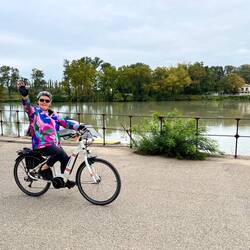 Returning to the barge, pretty happy with my effort