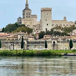 Lovely shot back across the Rhône towards Avignon