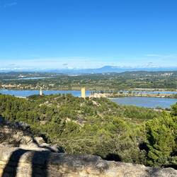 View back to the Rhône