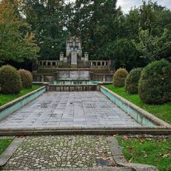 Stadtgartenbrunnen mit Großherzog Friedrich I., der hier sehr beliebt war