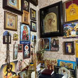 Display of icons in her home