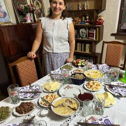 A lovely teacher, Lali, that I met in school invited Tea and me to a meal in her home