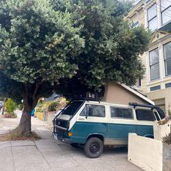 Campingspot für Nacht 2&3: Driveway von Steffi und Markus