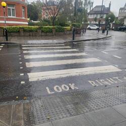 Abbey Road crosstalk. Very busy traffic