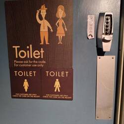 xyz, clockwise. (Fun fact: Funktioniert nicht, wenn besetzt ist, das aber niemand weiß...)