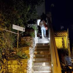 The FIRST flight of stairs up to our Villa.