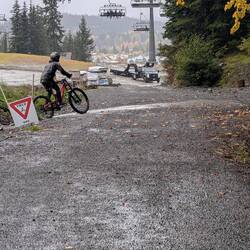 I yielded for fast bikers