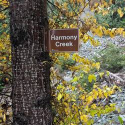 I turned around at Harmony Creek