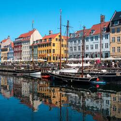 Copenhagen on a beautiful Sunday morning when we arrived.