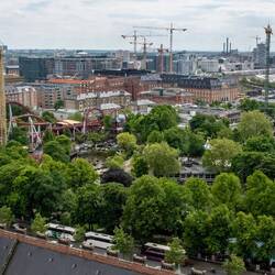 View of Tivoli Gardens from City Hall Tower
