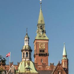 Copenhagen's City Hall Tower from where we got a great view of the city.