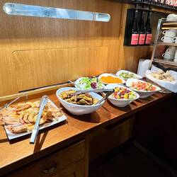 Prawns, chicken and salads galore