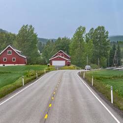 Countryside driving north