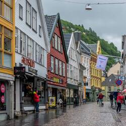 Bergen has cobblestone lanes.