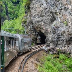 Flam railway - 20km trip with 20 tunnels.