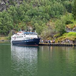 Our boat leaving Flam.